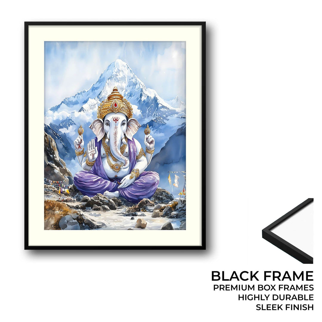 Lord Ganesh in Himalaya - Vastu Painting