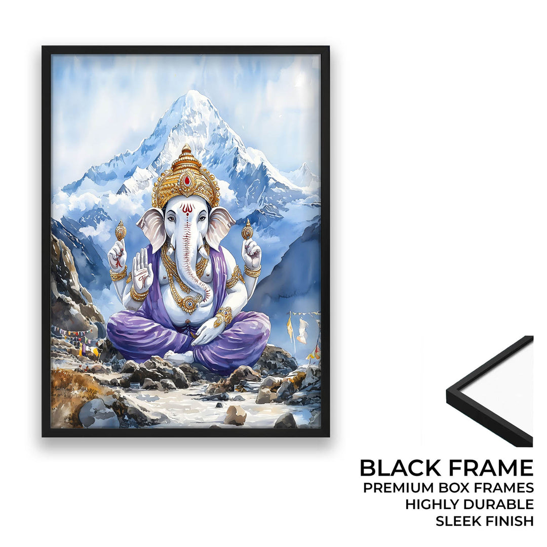 Lord Ganesh in Himalaya - Vastu Painting