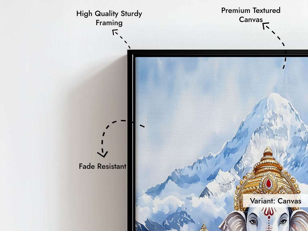 Lord Ganesh in Himalaya - Vastu Painting