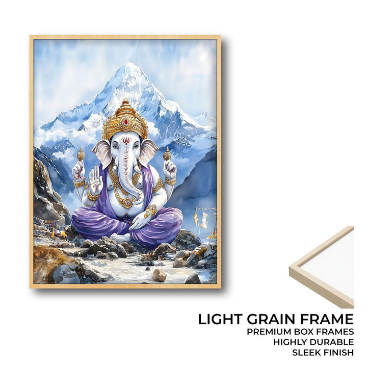 Lord Ganesh in Himalaya - Vastu Painting