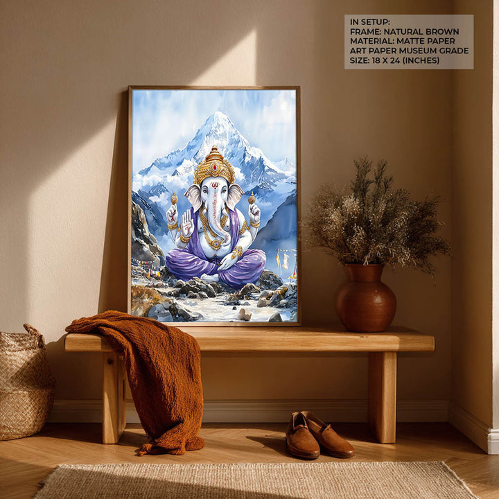 Lord Ganesh in Himalaya - Vastu Painting