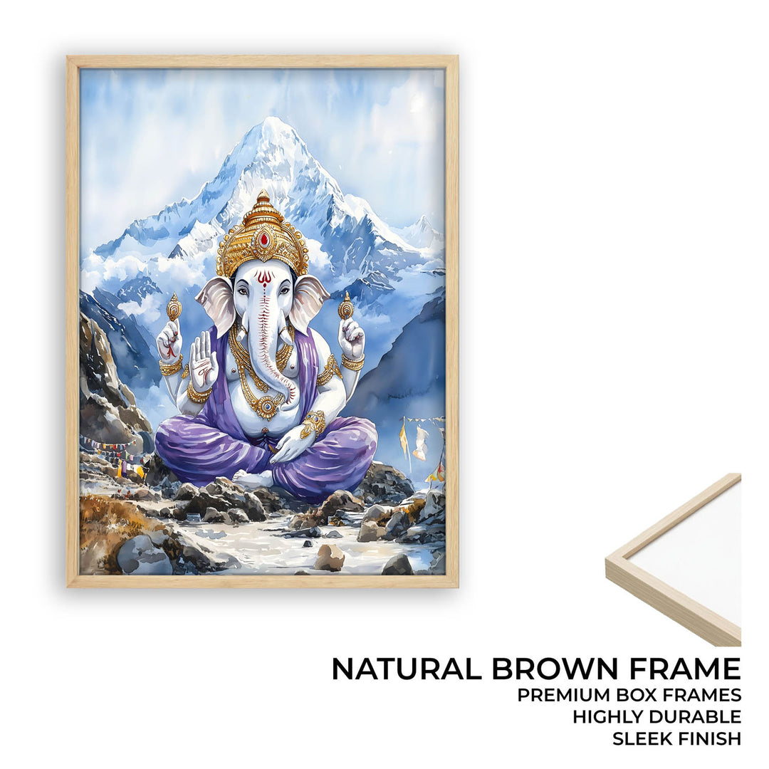 Lord Ganesh in Himalaya - Vastu Painting