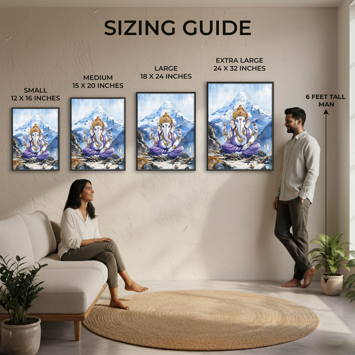 Lord Ganesh in Himalaya - Vastu Painting