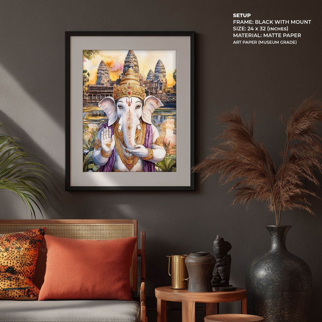 Lord Ganesha Blessing - Vastu Painting