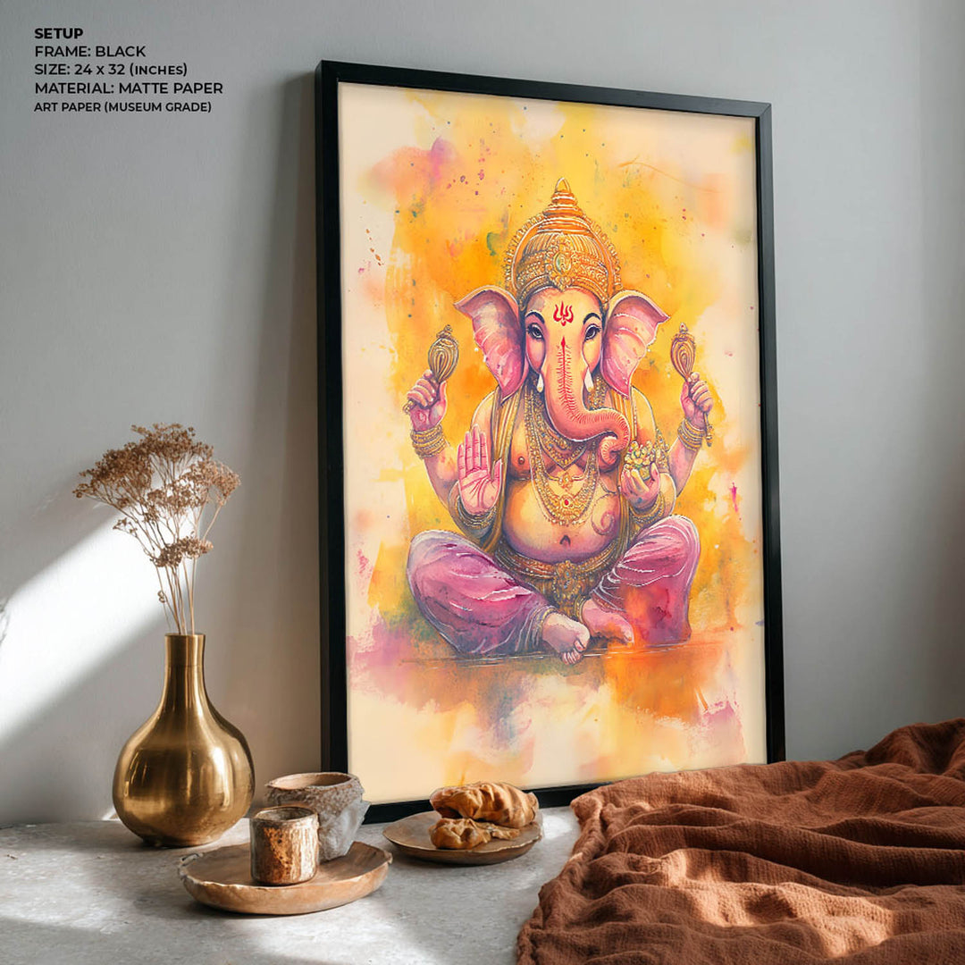 Ganesha painting for spiritual home decor