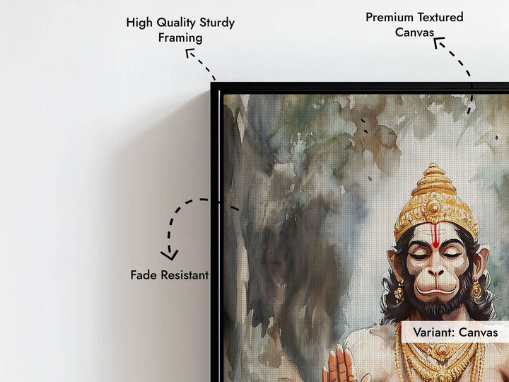 Lord Hanuman Meditating - Vastu Painting