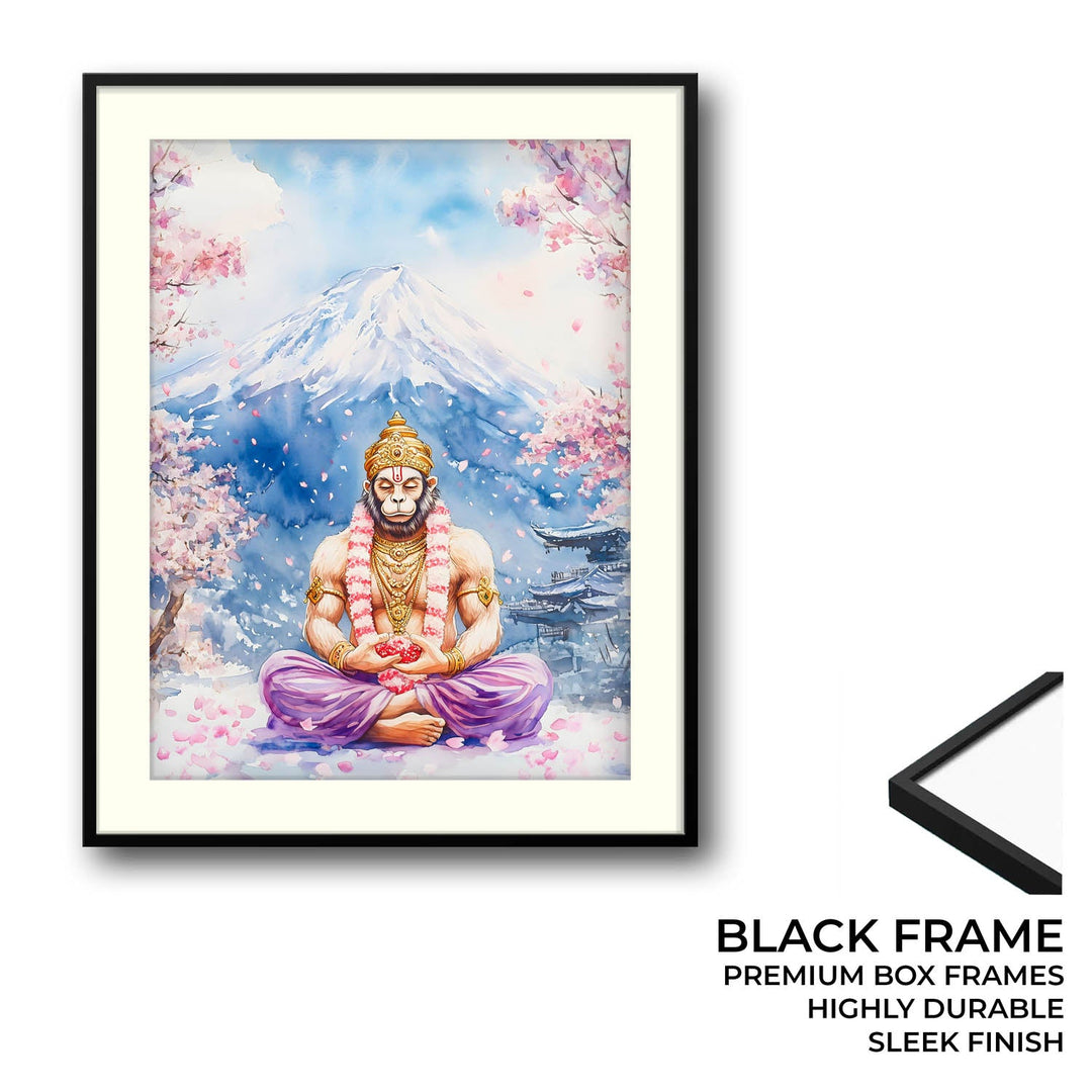 Lord Hanuman in Himalaya - Vastu Painting