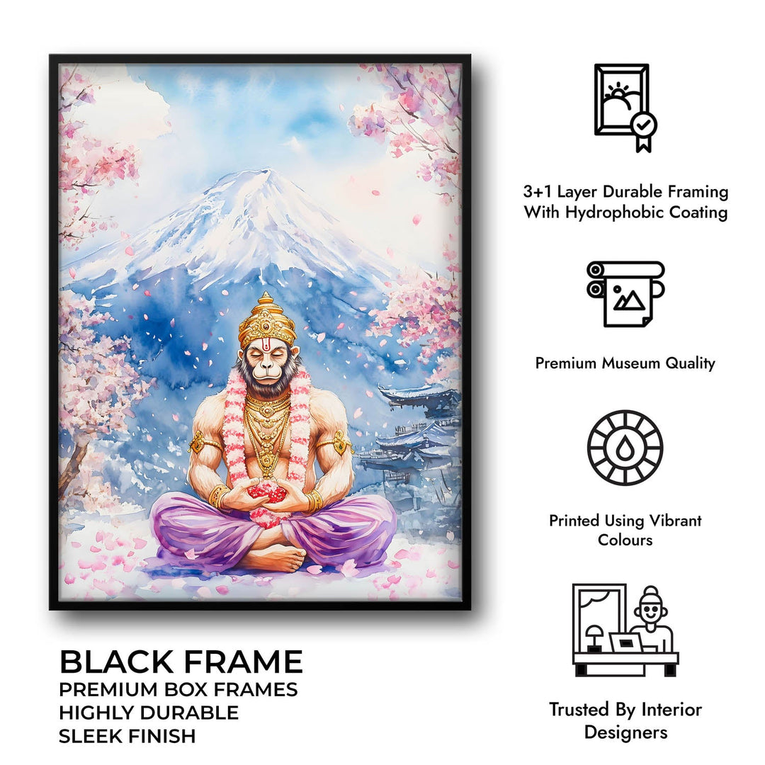 Lord Hanuman in Himalaya - Vastu Painting
