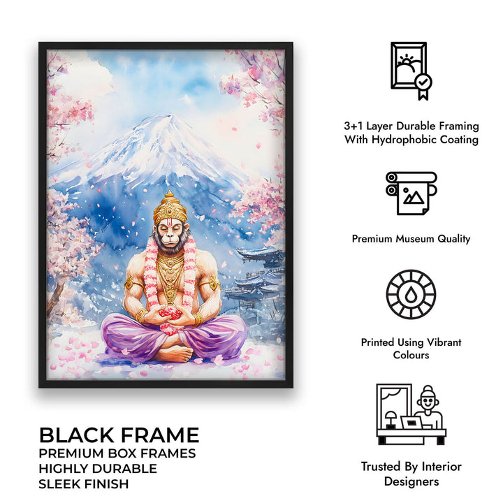 Lord Hanuman in Himalaya - Vastu Painting