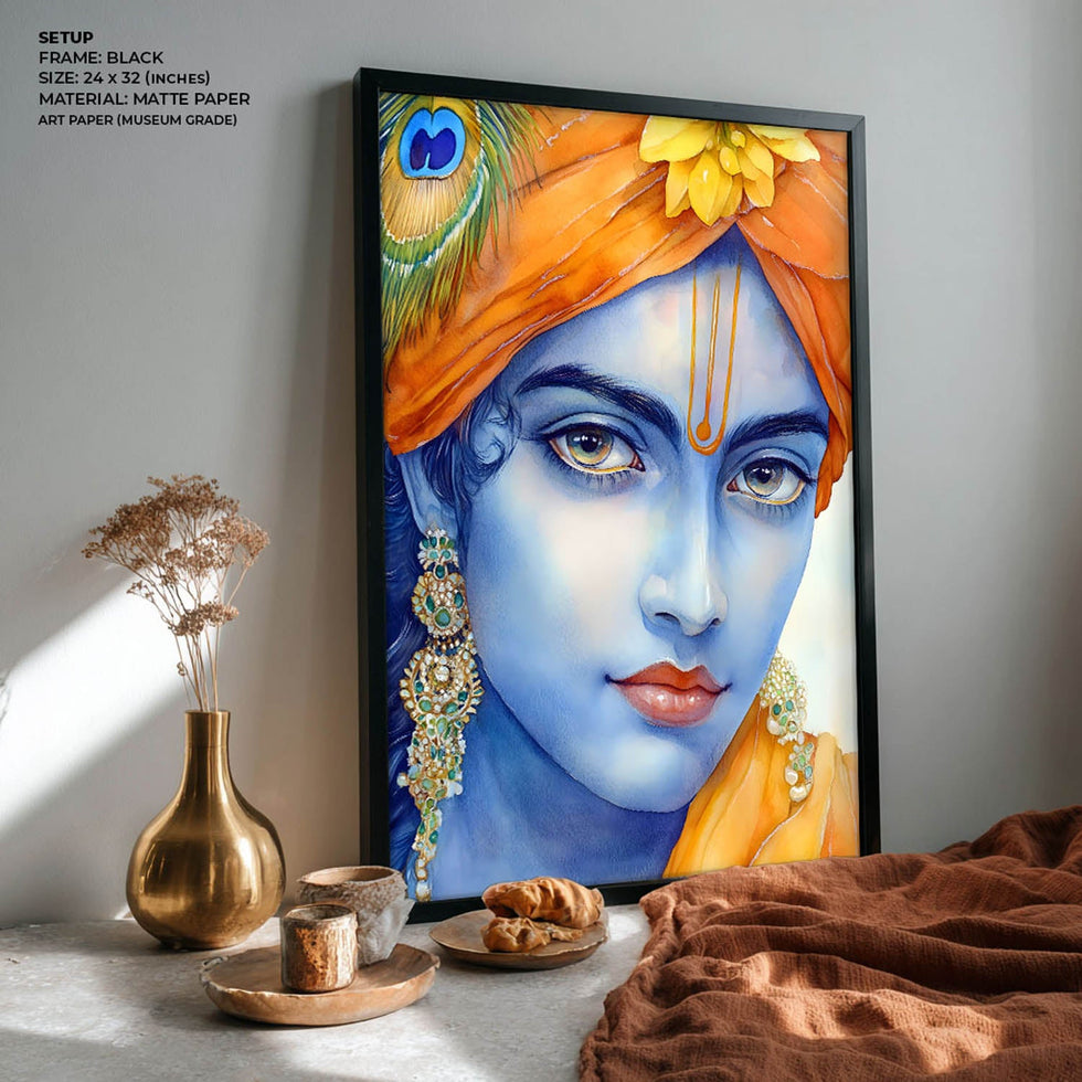 Lord Krishna wall art print