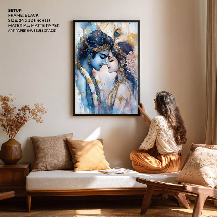 Lord Krishna & Goddess Radha - Vastu Painting