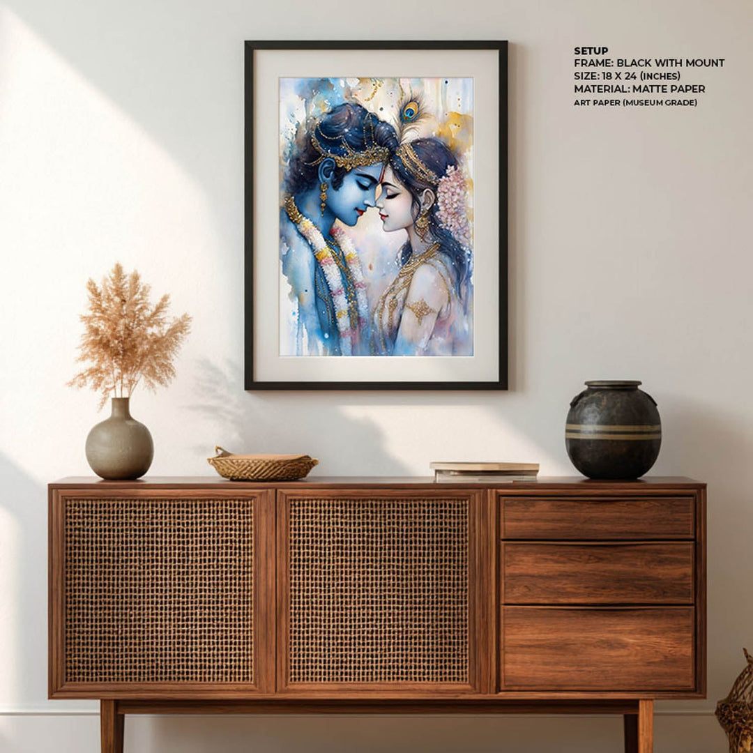 Lord Krishna & Goddess Radha - Vastu Painting