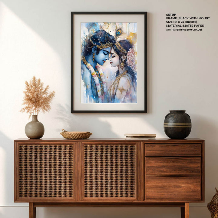 Lord Krishna & Goddess Radha - Vastu Painting