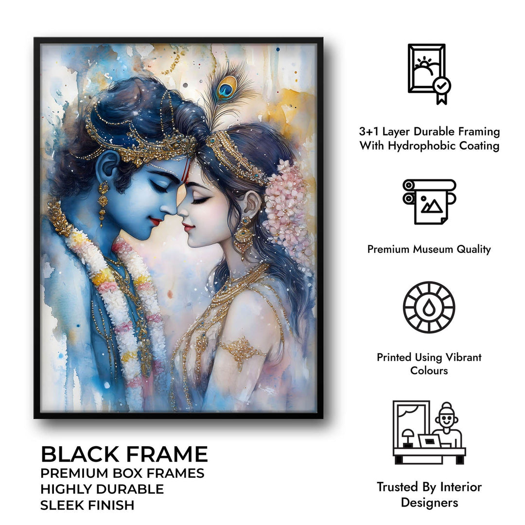 Lord Krishna & Goddess Radha - Vastu Painting