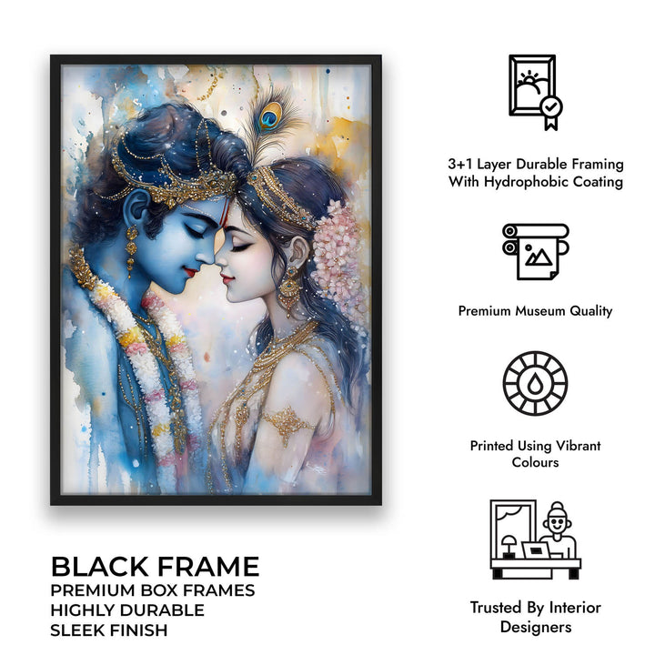 Lord Krishna & Goddess Radha - Vastu Painting