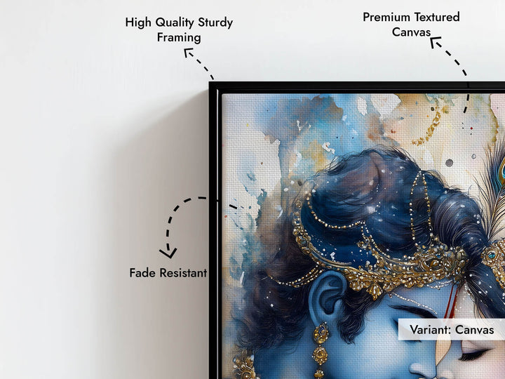 Lord Krishna & Goddess Radha - Vastu Painting