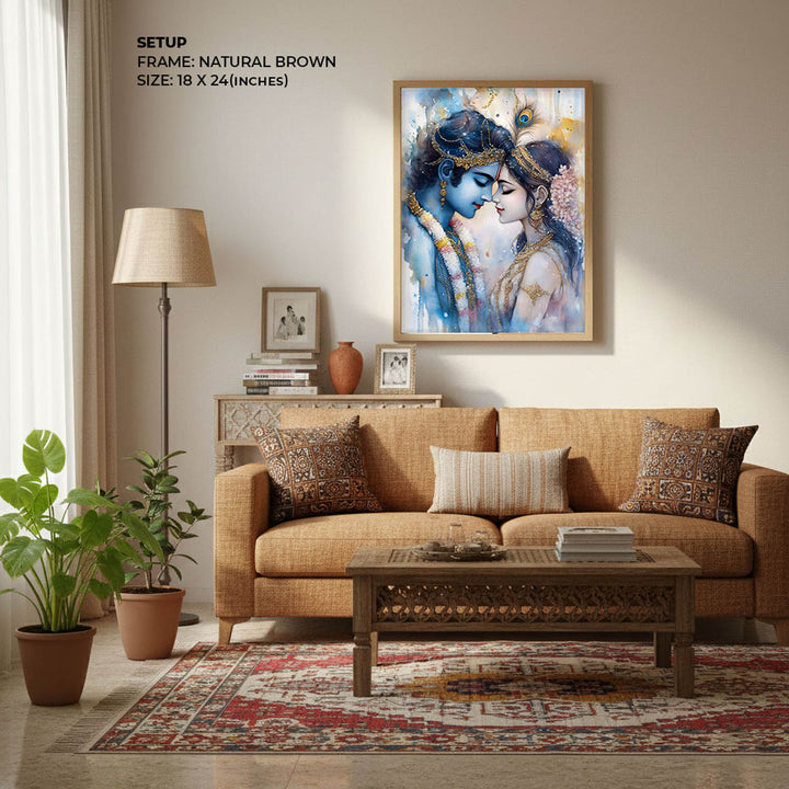 Lord Krishna & Goddess Radha - Vastu Painting