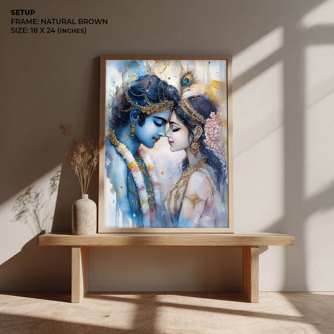 Lord Krishna & Goddess Radha - Vastu Painting
