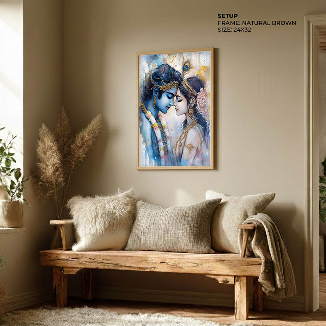 Lord Krishna & Goddess Radha - Vastu Painting