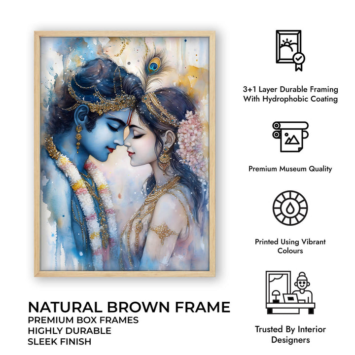 Lord Krishna & Goddess Radha - Vastu Painting