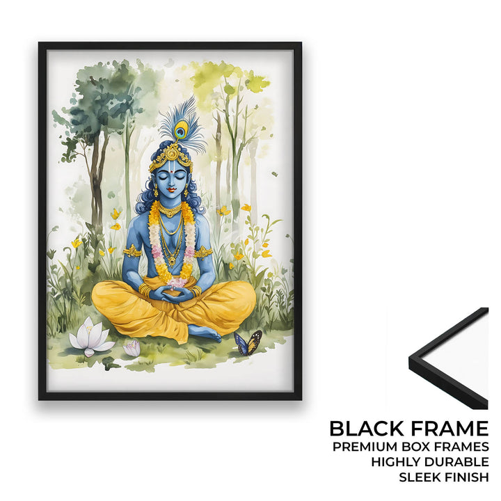 Lord Krishna Meditating  - Vastu Painting