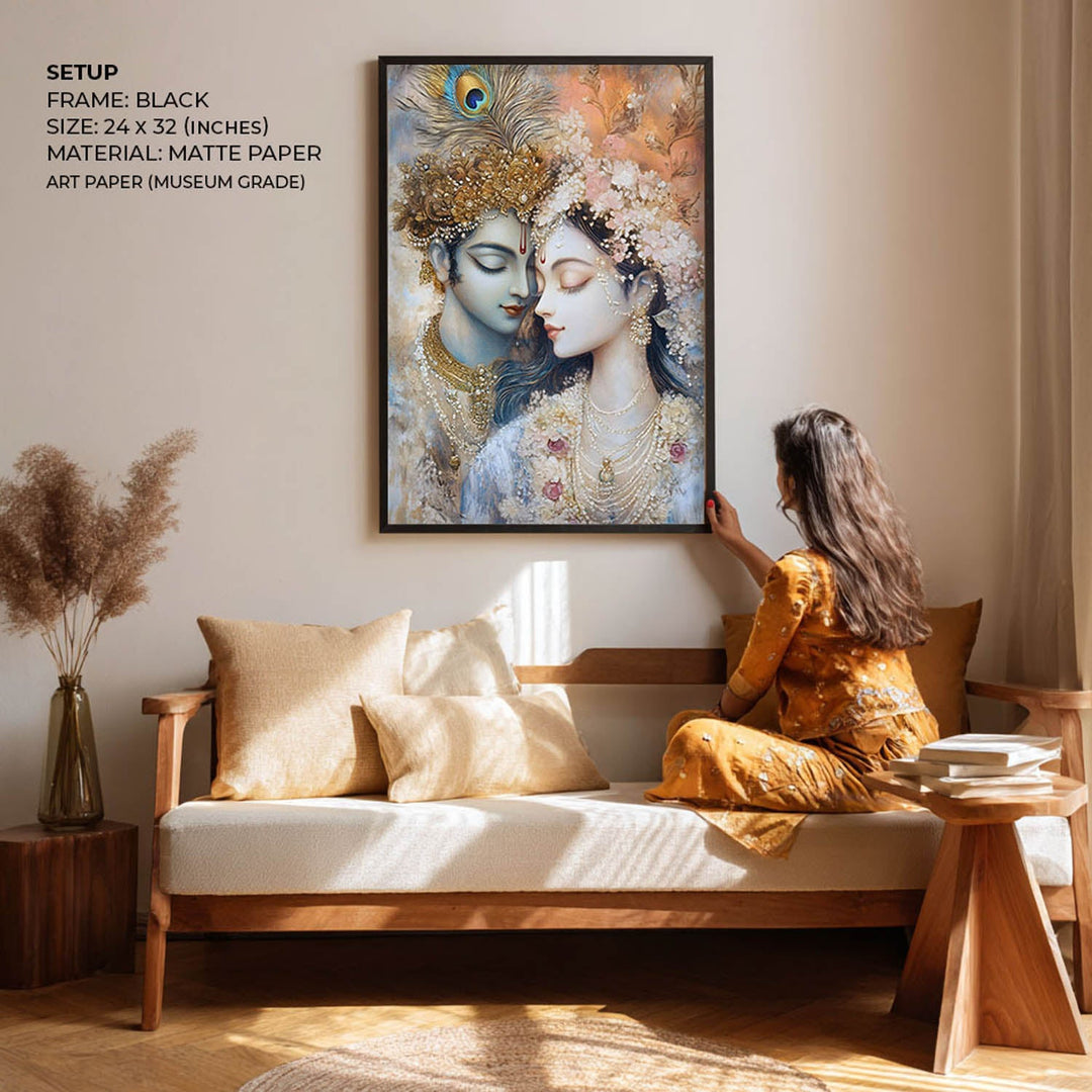 Lord Krishna & Radha - Vastu Painting