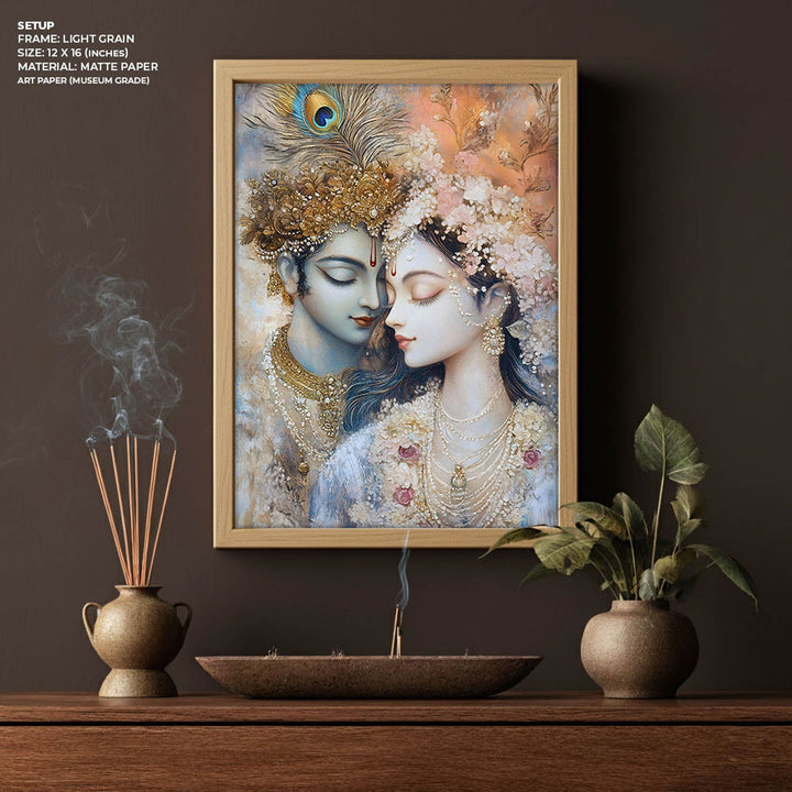 Lord Krishna & Radha - Vastu Painting