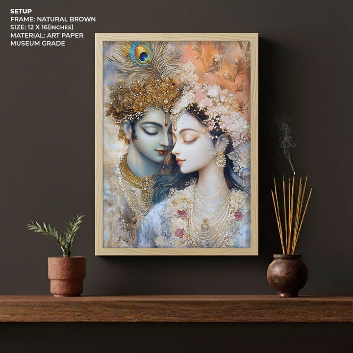 Lord Krishna & Radha - Vastu Painting