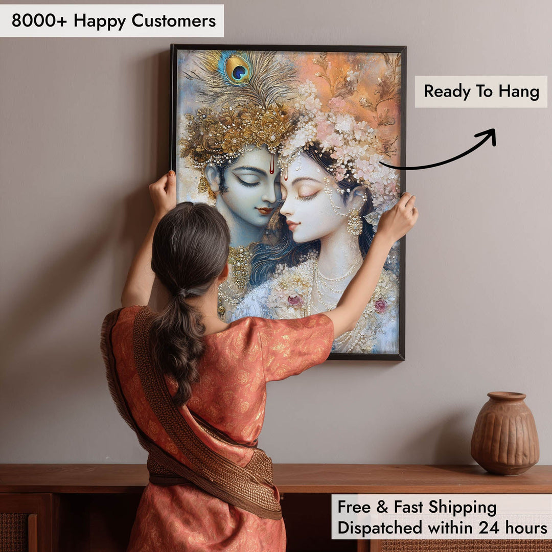 Lord Krishna & Radha - Vastu Painting