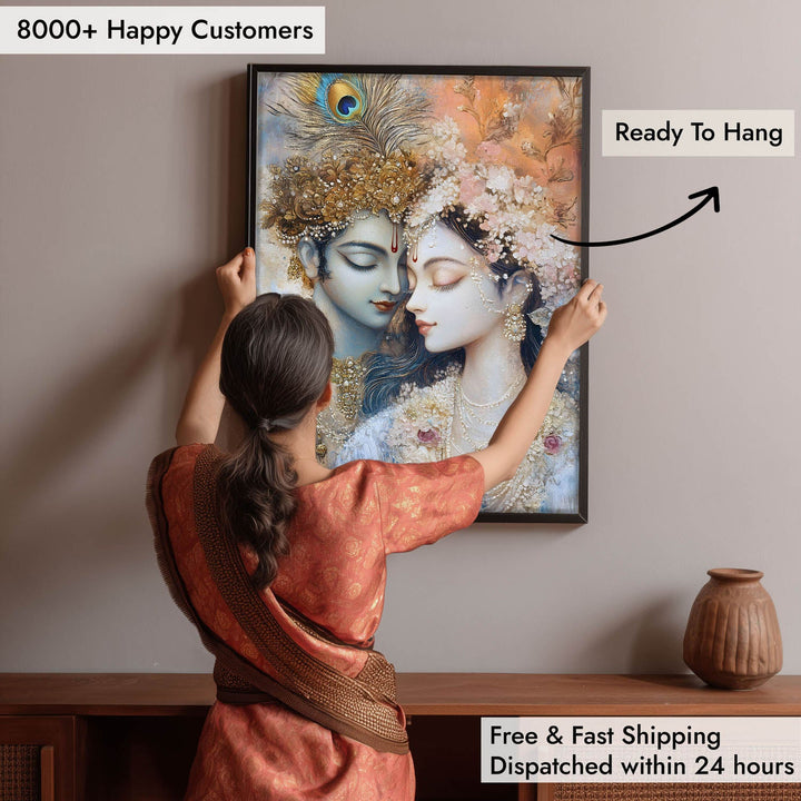 Lord Krishna & Radha - Vastu Painting