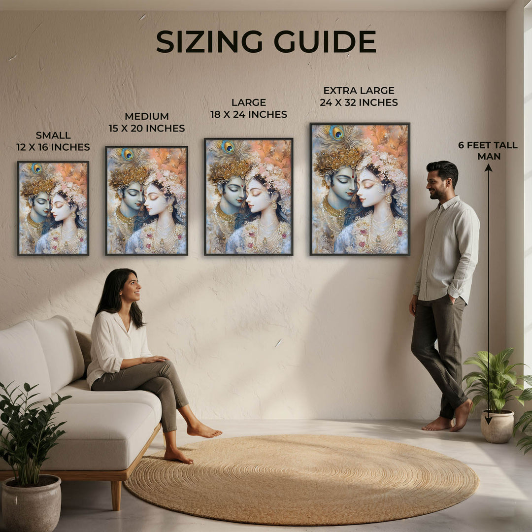 Lord Krishna & Radha - Vastu Painting