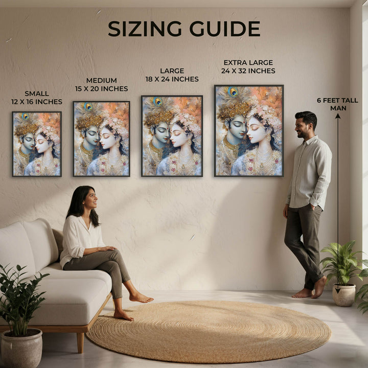 Lord Krishna & Radha - Vastu Painting