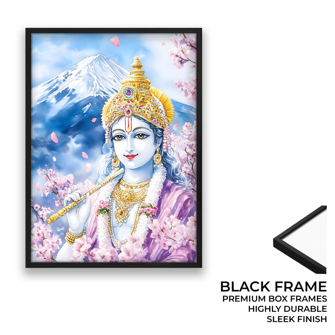 Lord Krishna in Himalaya - Vastu Painting
