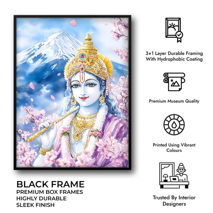 Lord Krishna in Himalaya - Vastu Painting