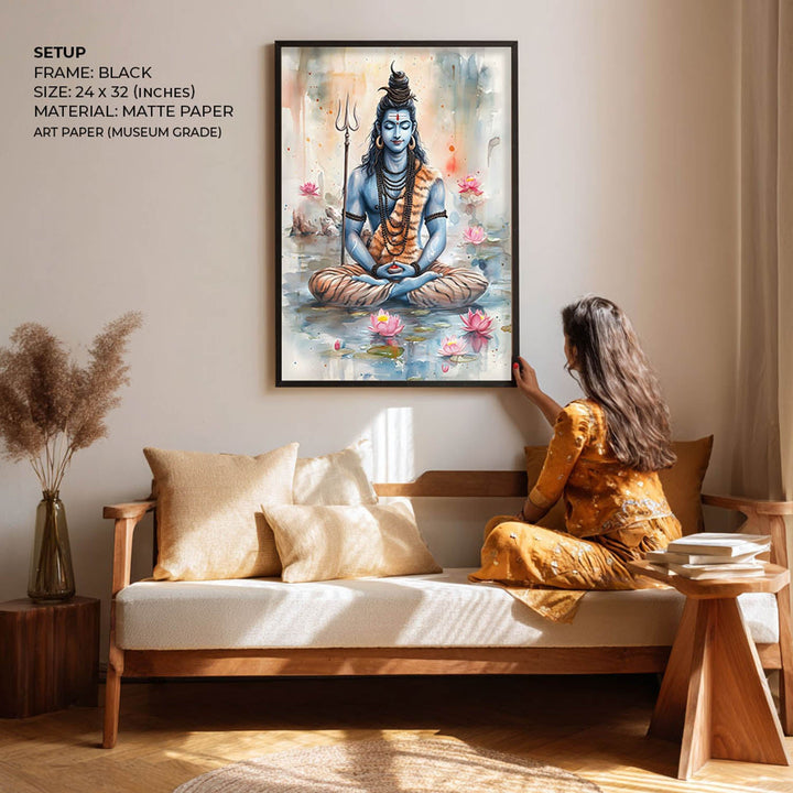 Lord Shiv Meditating  - Vastu Painting