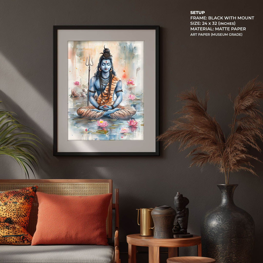 Lord Shiv Meditating  - Vastu Painting