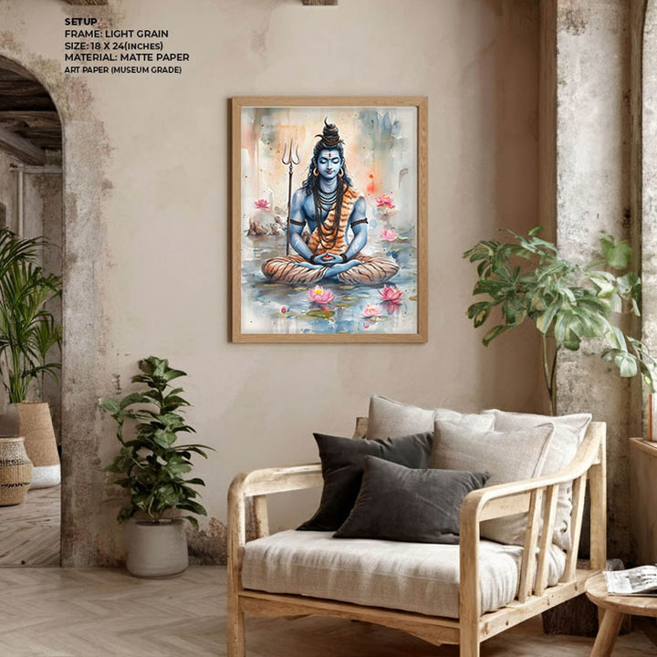Lord Shiv Meditating  - Vastu Painting