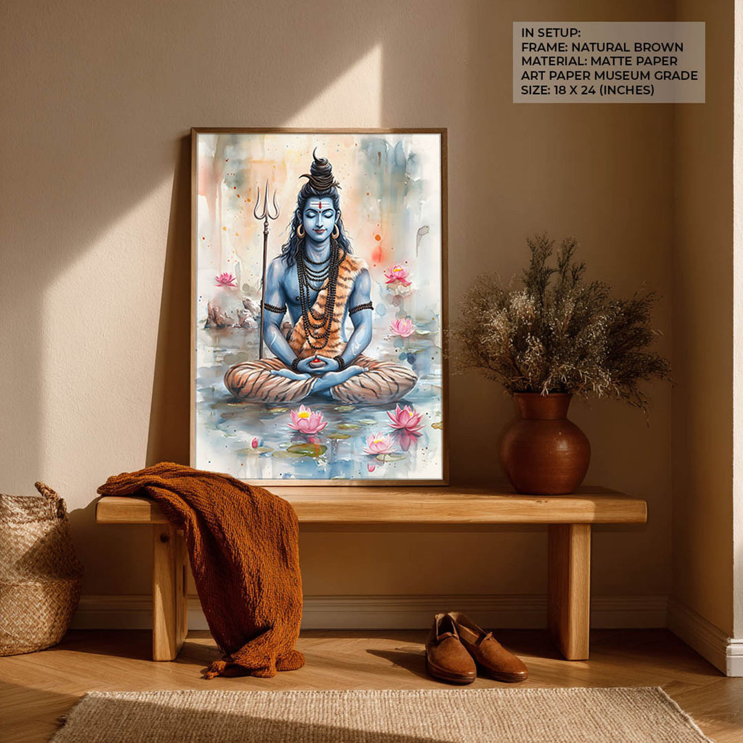 Lord Shiv Meditating  - Vastu Painting