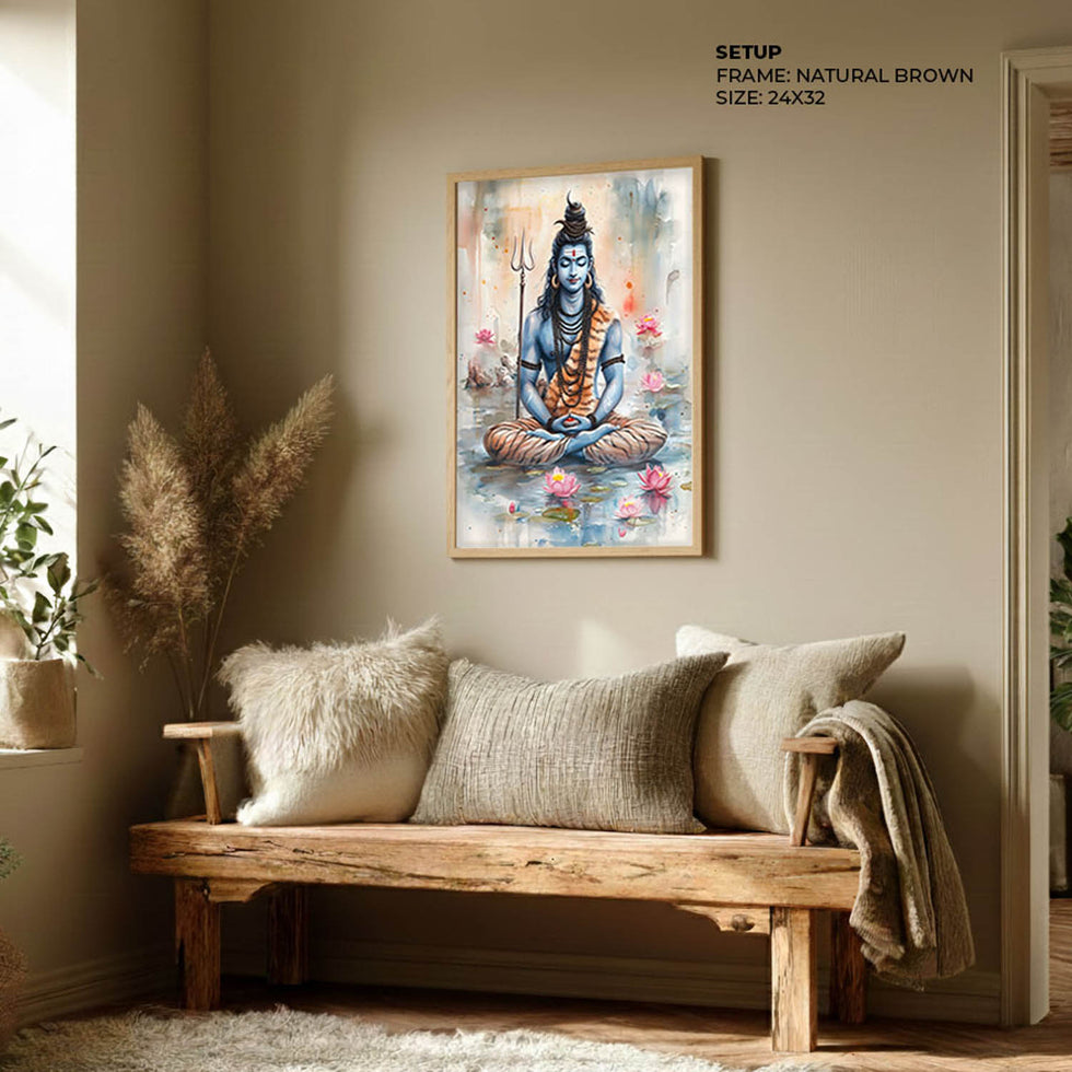 Lord Shiv Meditating  - Vastu Painting