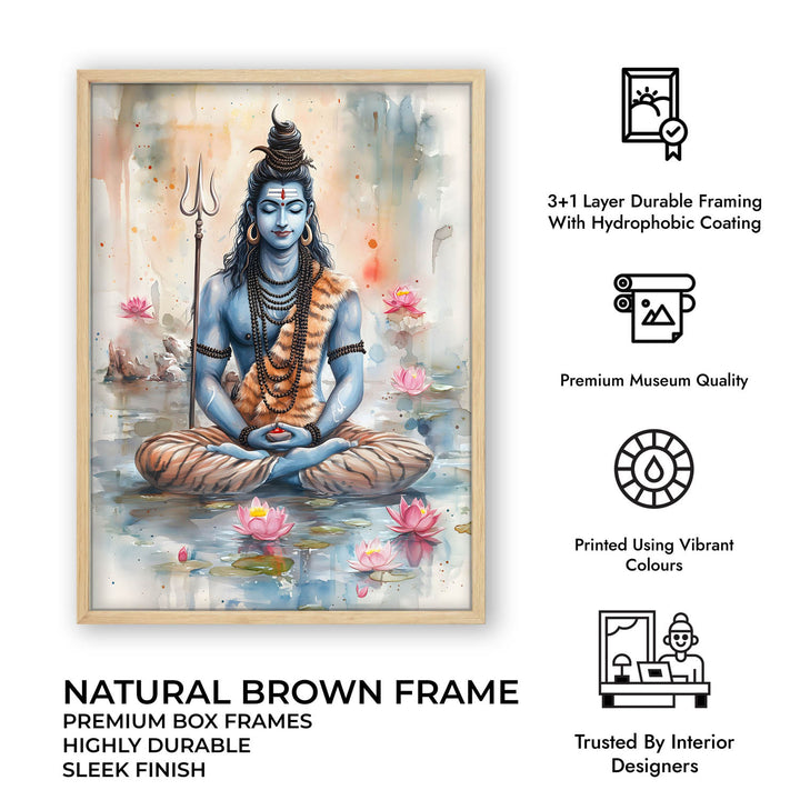 Lord Shiv Meditating  - Vastu Painting