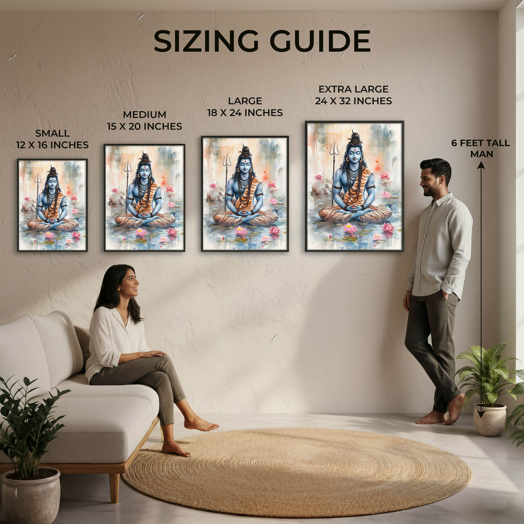 Lord Shiv Meditating  - Vastu Painting