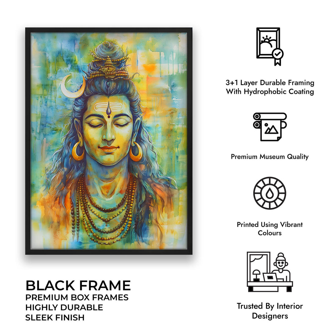 Lord Shiv in Dhyan - Vastu Painting