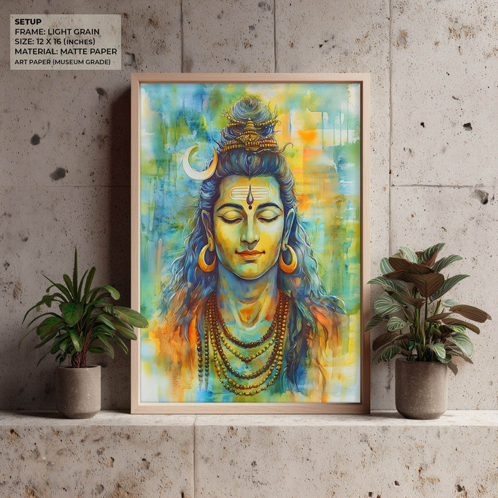 Lord Shiv in Dhyan - Vastu Painting