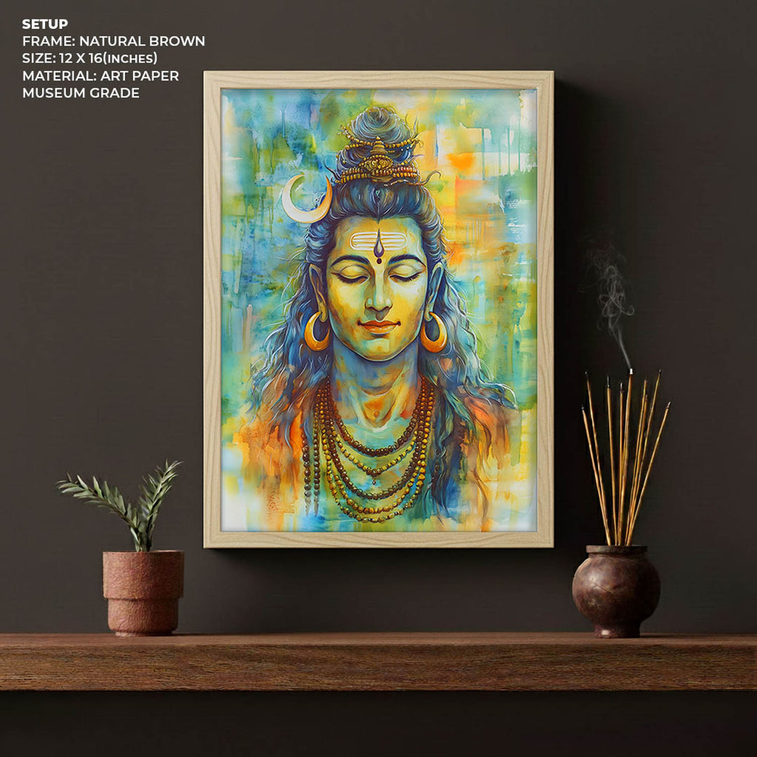 Lord Shiv in Dhyan - Vastu Painting