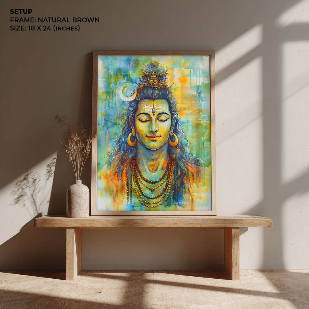 Lord Shiv in Dhyan - Vastu Painting