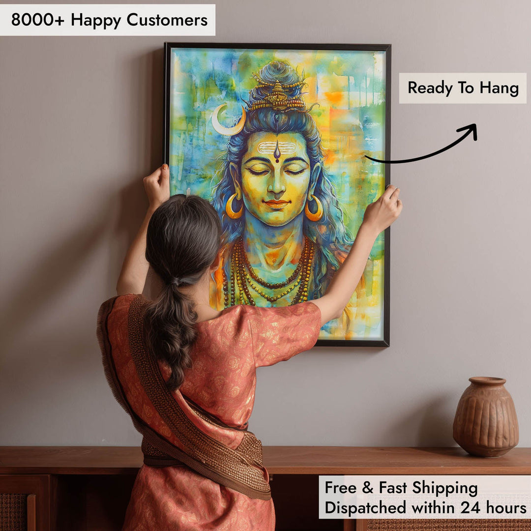 Lord Shiv in Dhyan - Vastu Painting