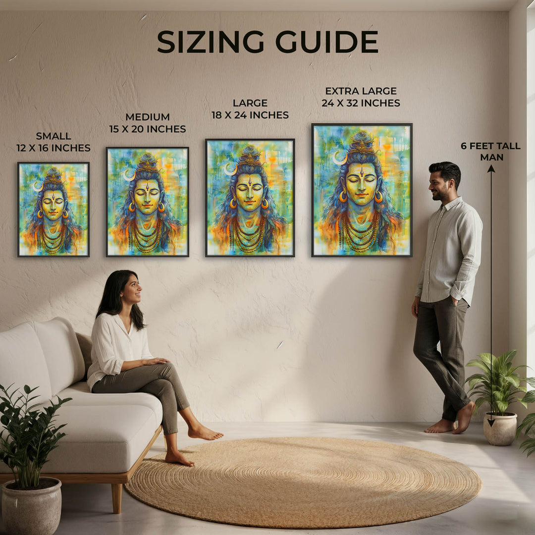 Lord Shiv in Dhyan - Vastu Painting