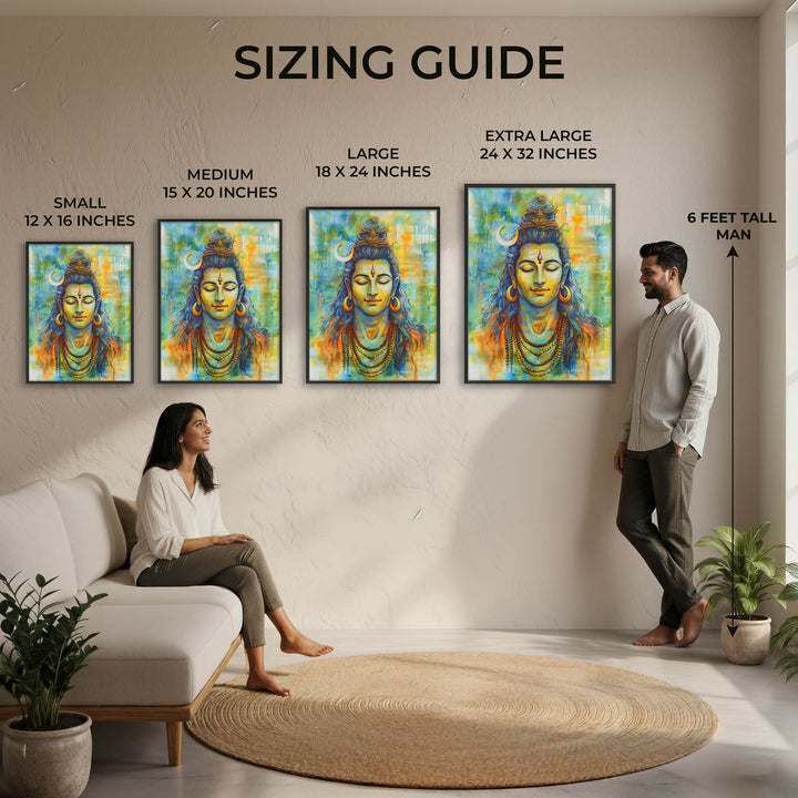 Lord Shiv in Dhyan - Vastu Painting