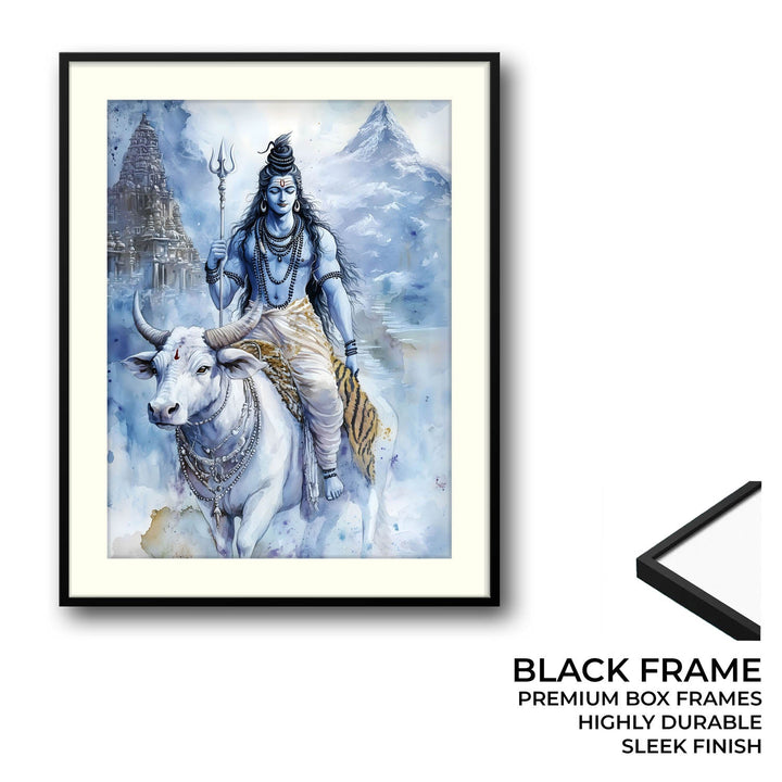 Lord Shiv on Nandi - Vastu Painting