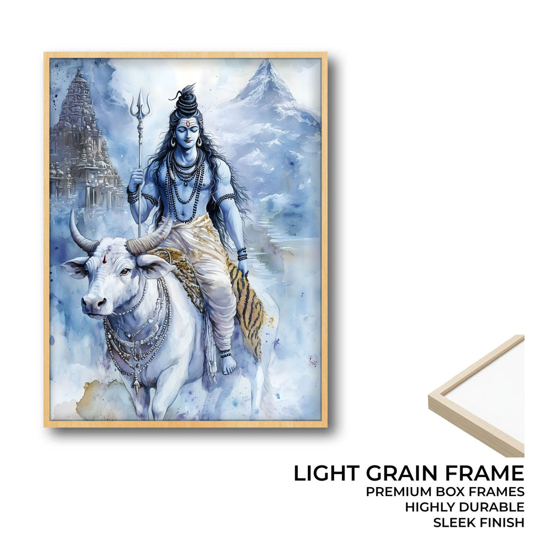 Lord Shiv on Nandi - Vastu Painting